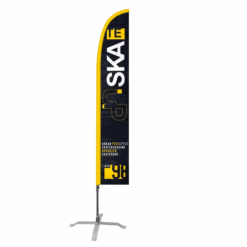 Custom Digital Printed Swooper Flags 18.5' x 3'