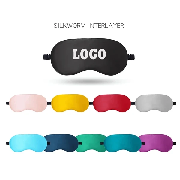 MOQ 100 Soft Adjustable Elastic Strap Sleeping Eye Mask 1