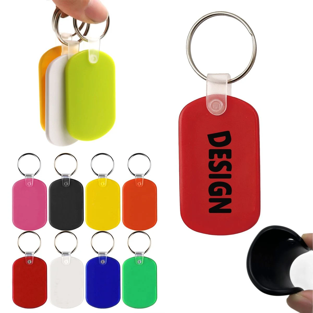 PVC Soft Key Tag With Metal Ring 1