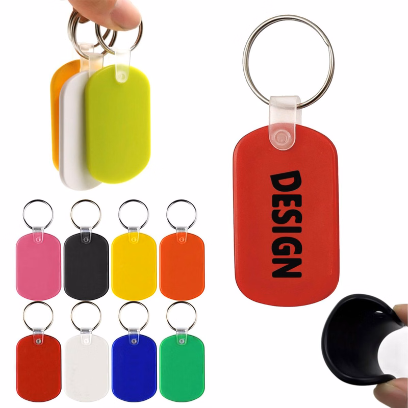 PVC Soft Key Tag With Metal Ring