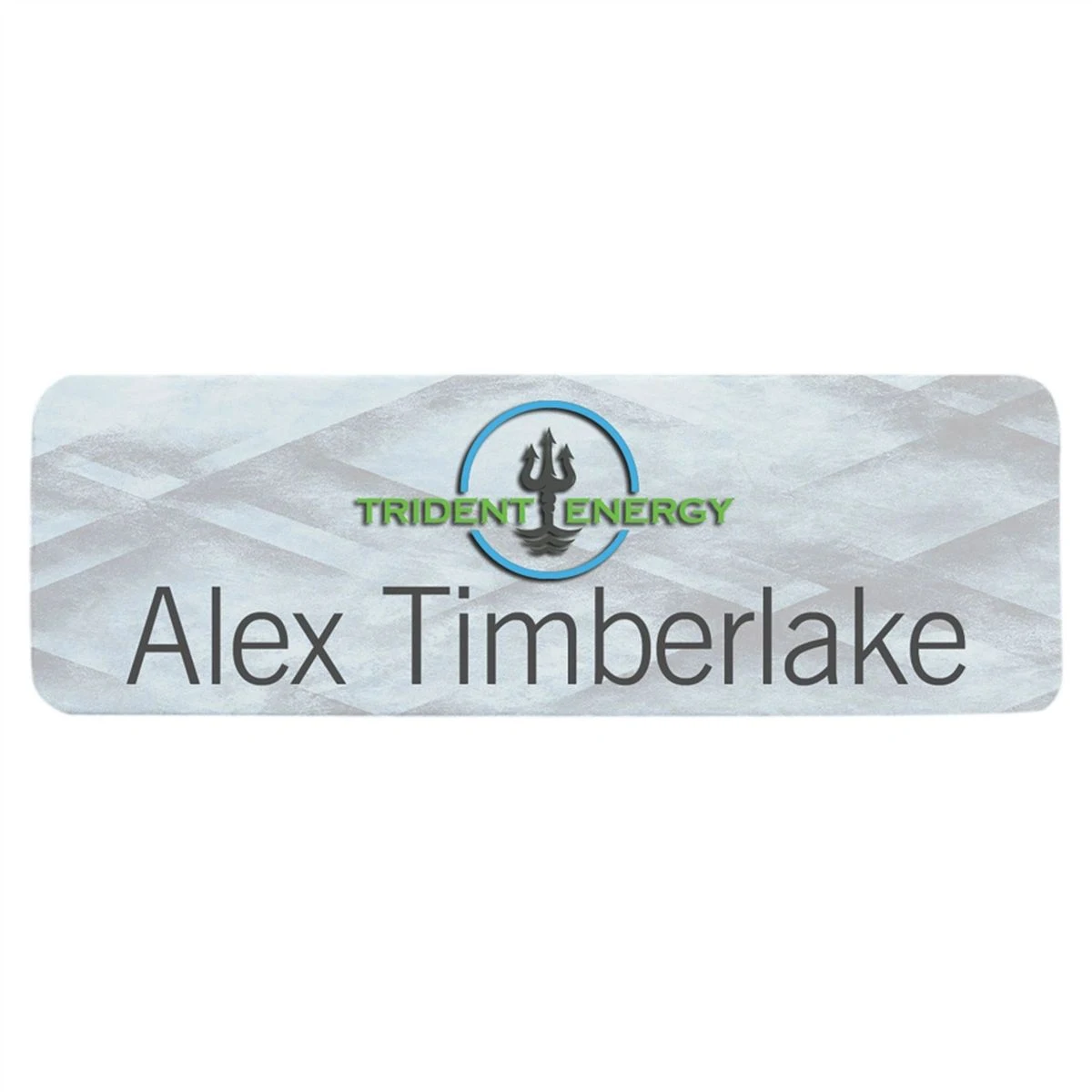 White Sublimatable Aluminum Name Badge Plate (2 3/4" x 7/8") 1