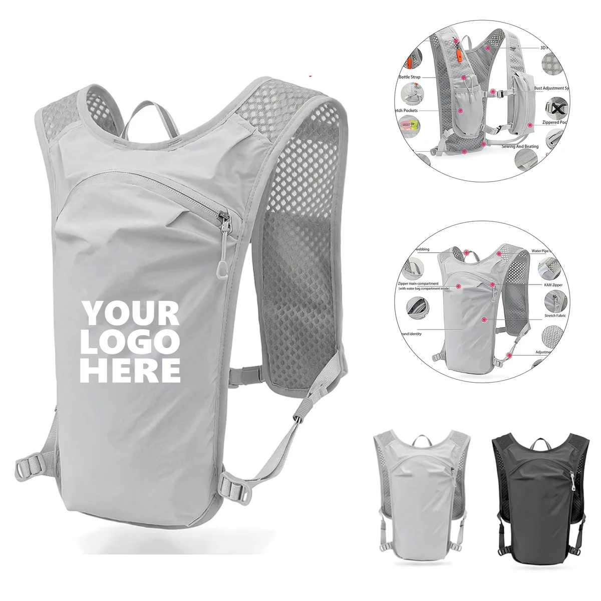 Breathable Vest-Style Backpack for Outdoor Sports 1