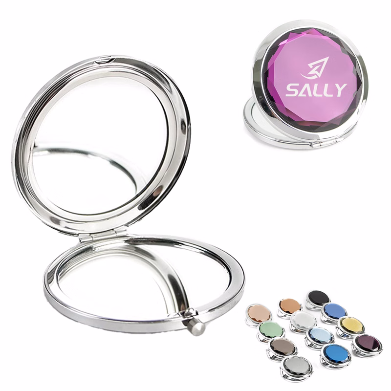 Round Foldable Cosmetic Makeup Mirror