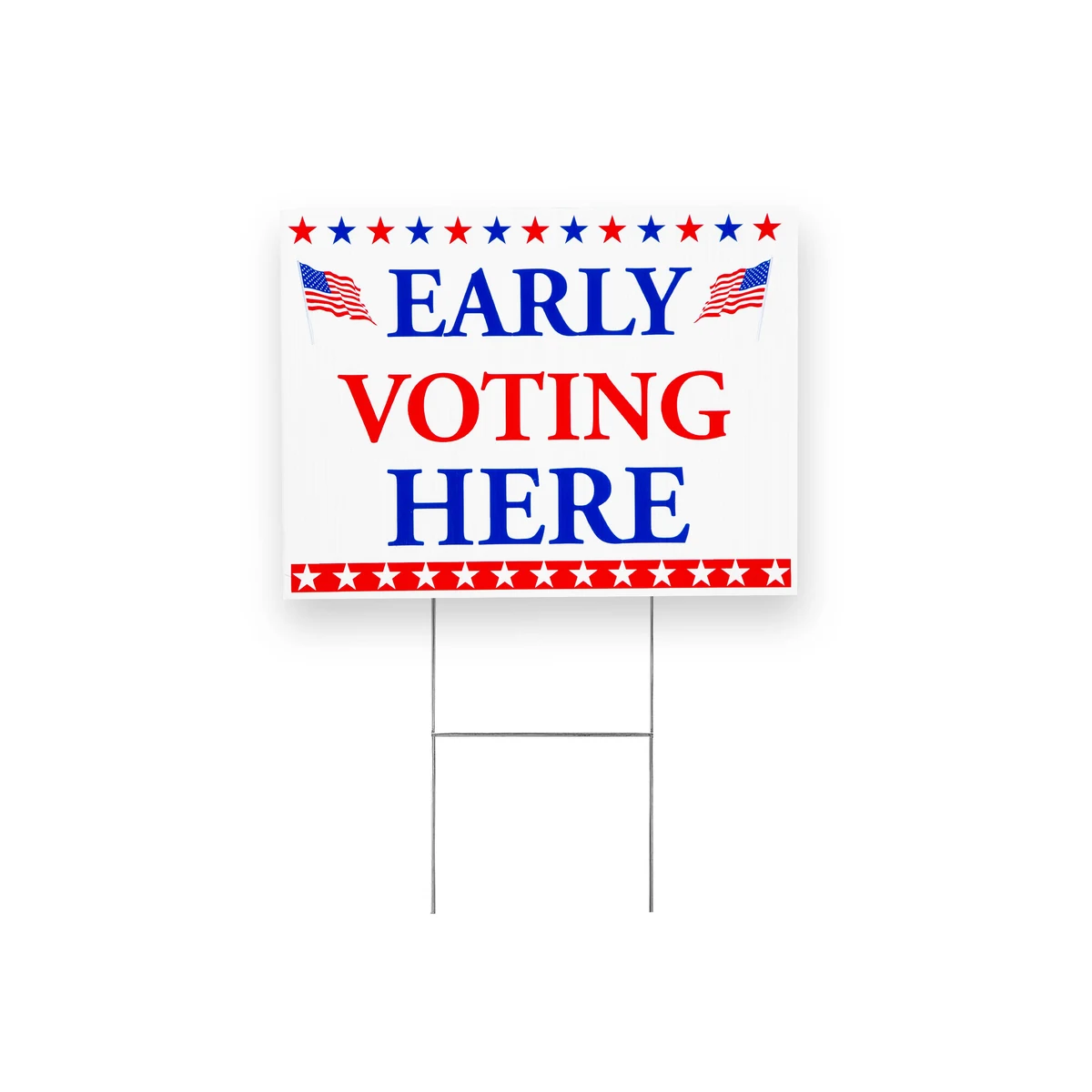 Corrugated Plastic Sign Single Sided 2 Color With Stand 1