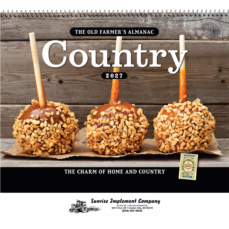 The Old Farmer's Almanac® Country: 2027 Spiral Bound
