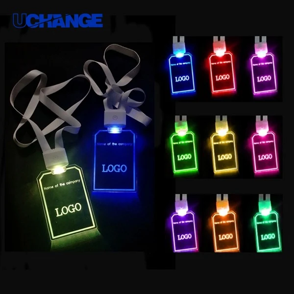 LED Name Tag with Lanyard 1