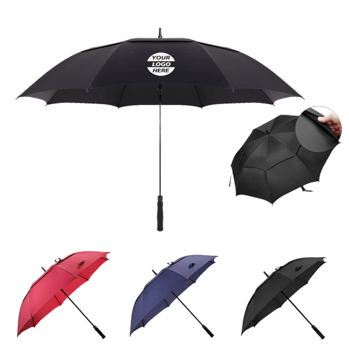 Double Canopy Golf Umbrella 1