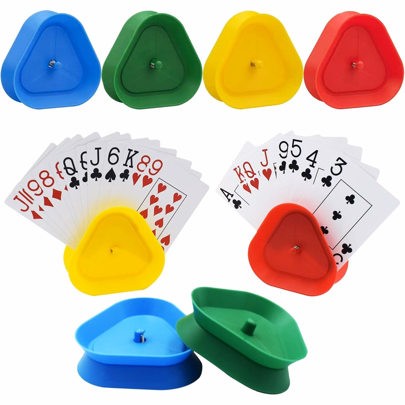 Triangle Shaped Hands-Free Playing Card Holder
