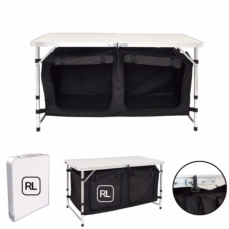 Camping Table with Adjustable Legs for Beach