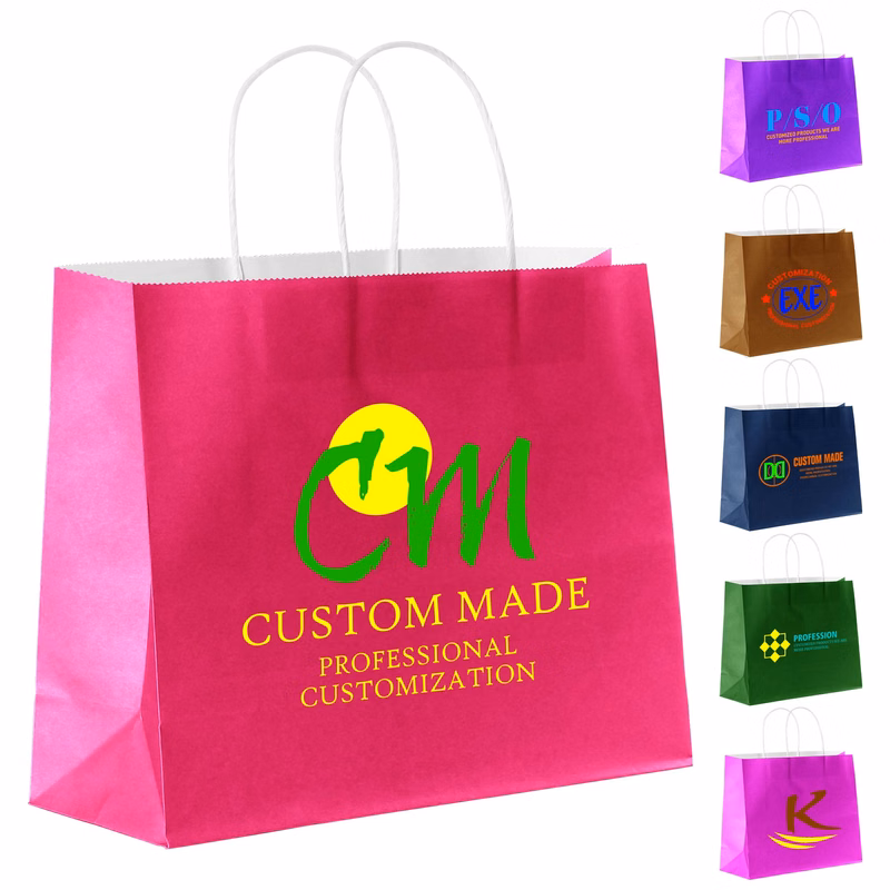 Full Color Paper Shopper Tote Bag