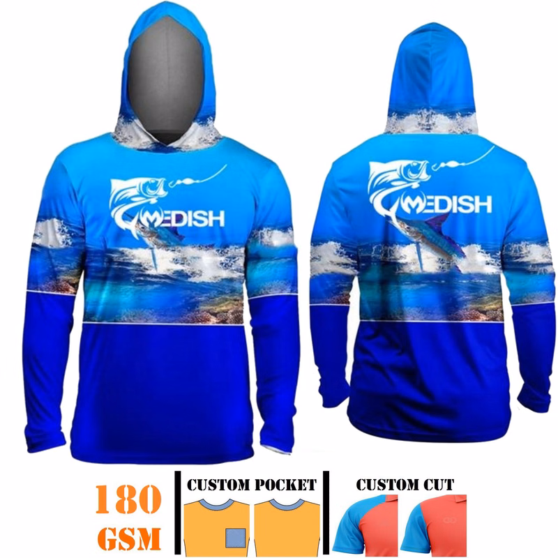 Unisex 180 GSM Spandex Milk Silk long sleeve hooded T-shirt