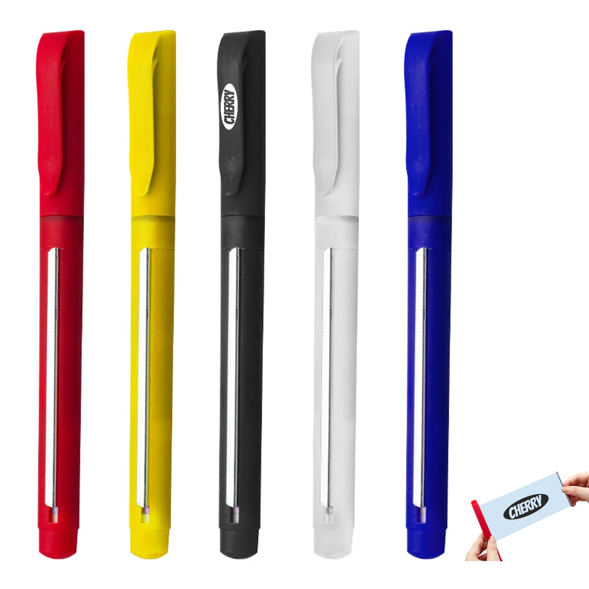Plastic Cap Action Banner Ballpoint Pen 1