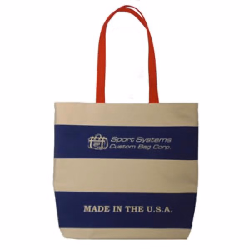 USA Made 10 Oz. Cotton Double Bar Tote