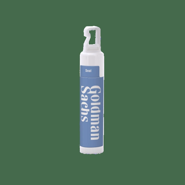 Custom SPF 15 Lip Balm in White Tube with Hook Cap