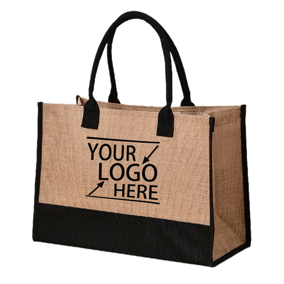 Jute Patchwork Tote Bag 1