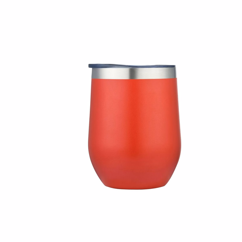 Endura 12 oz Red Double Wall SS Vacuum Wine Cup