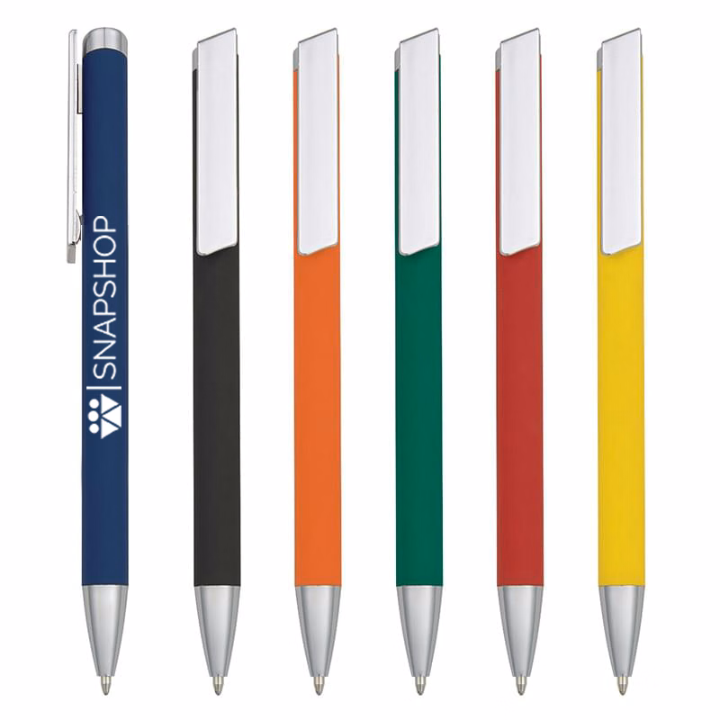 Custom Slider Pen with Rubber Grip