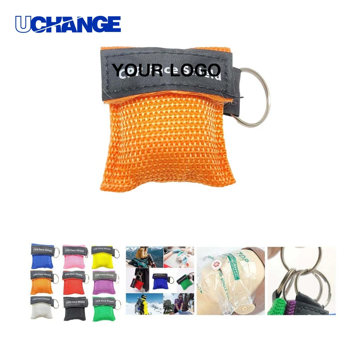 Emergency CPR Mask Keychain with One Way Valve for First Aid 1