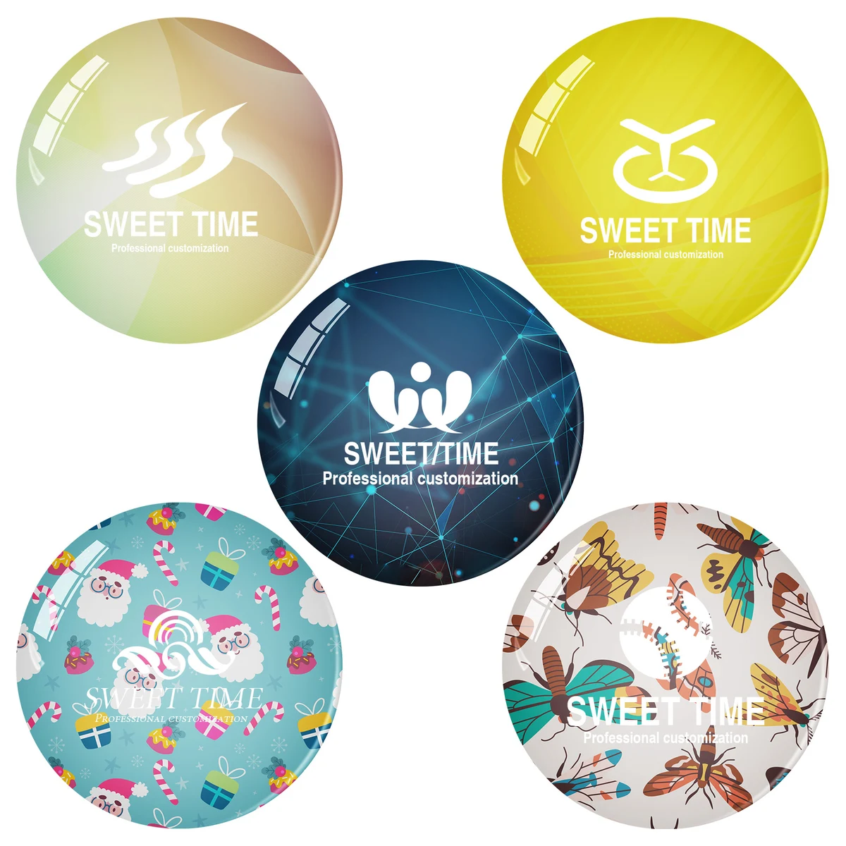 Round Fridge Magnets 1