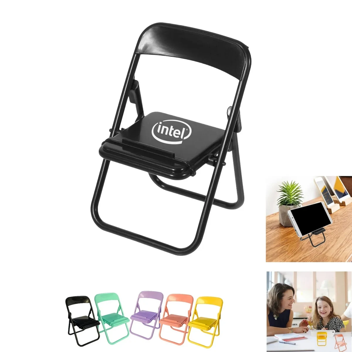 Foldable Chair Shape Phone Holder Stand 1
