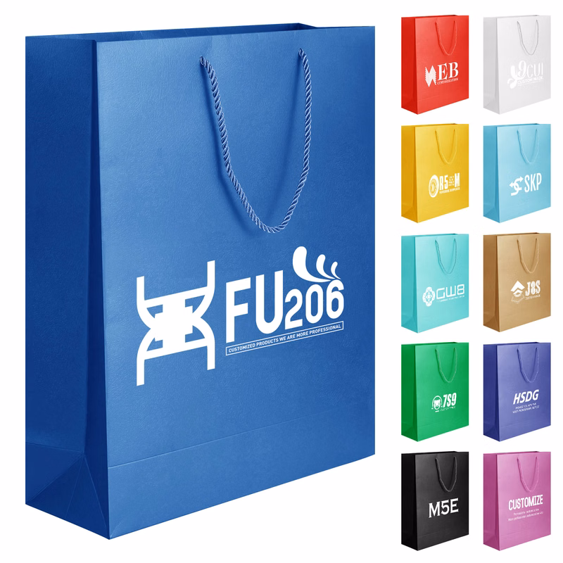 White Card Paper Bag with Twisted Handle Bag