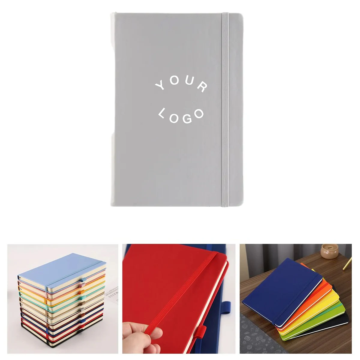 A5 Writing Notebook With Elastic Strap Closure 1