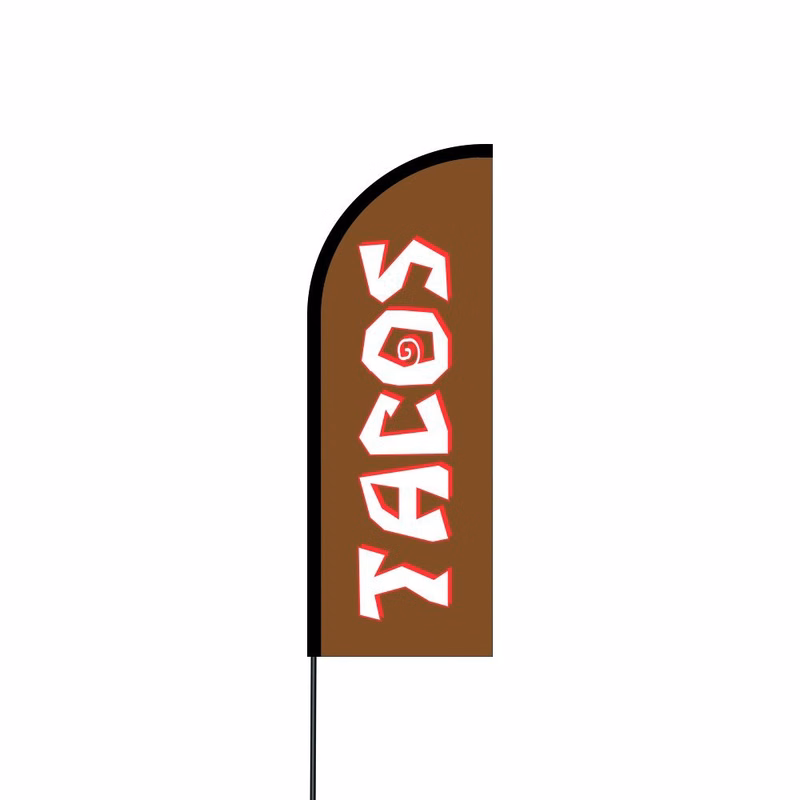 Tacos Flag Kit 11' Feet Feather Flag Sign feather banners Outdoor Banner