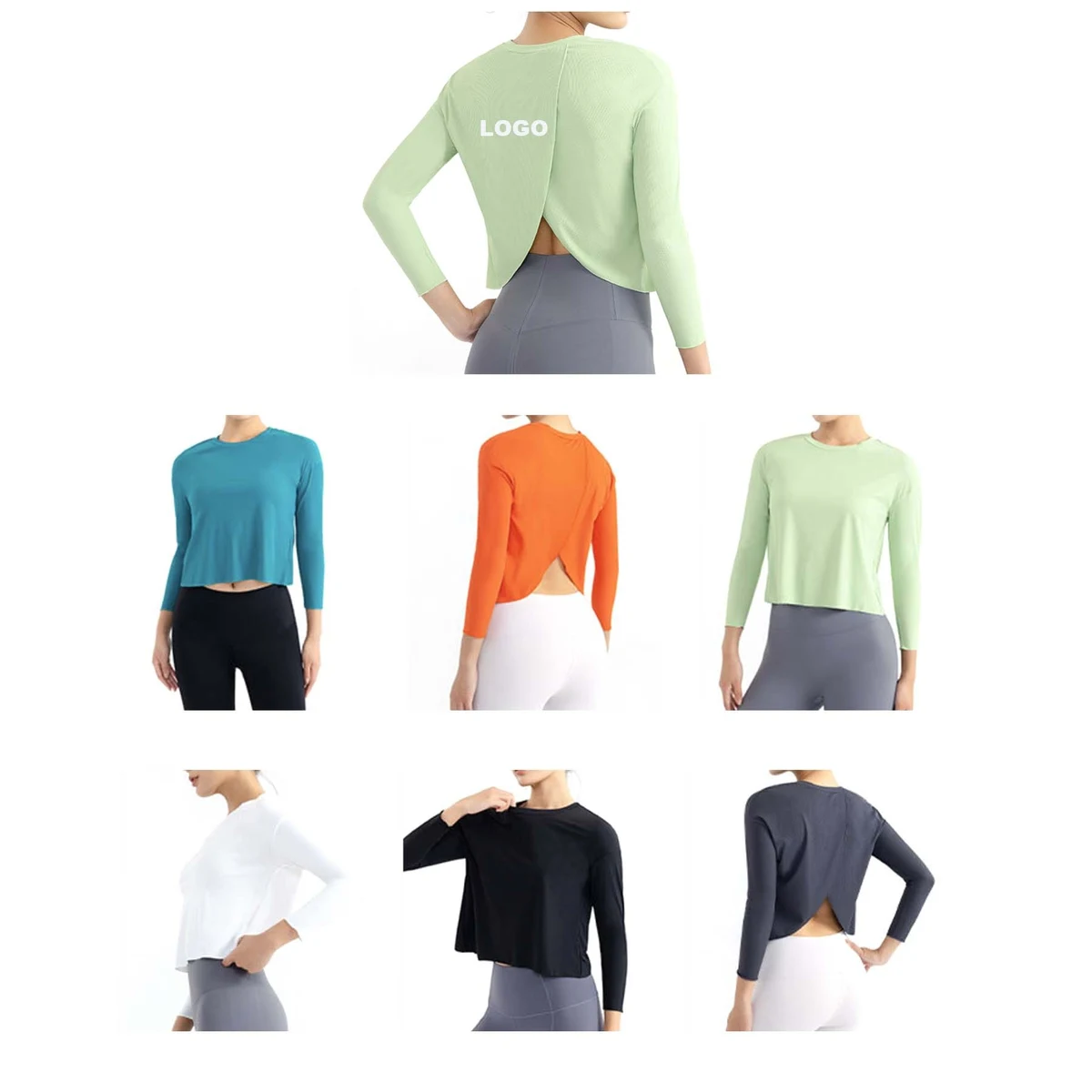 Long Sleeve Cropped Top 1