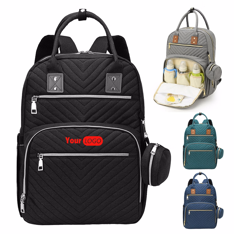 Nylon Cloth Convenient Diaper Bag Backpack ?C Stylish And Practical
