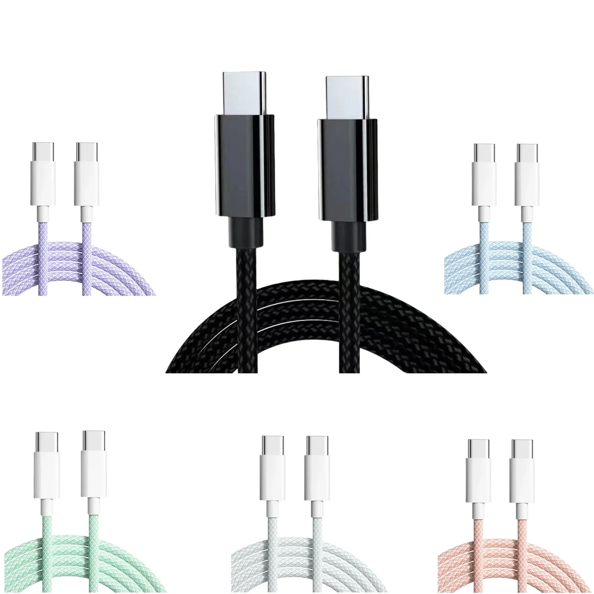 High Quality Dual USB-C Fast Charge Data Cable 1