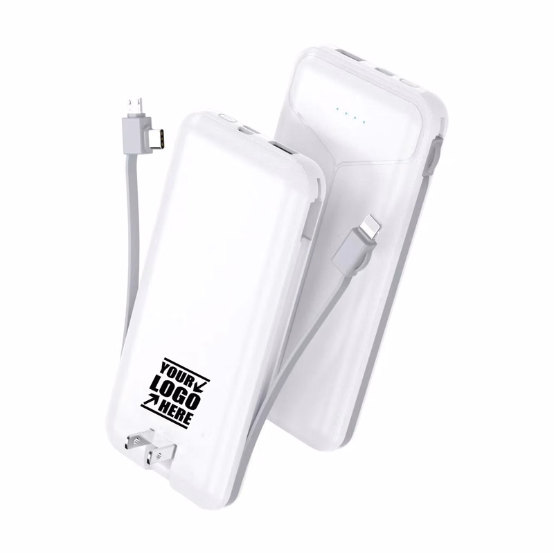 Power bank with charging cable