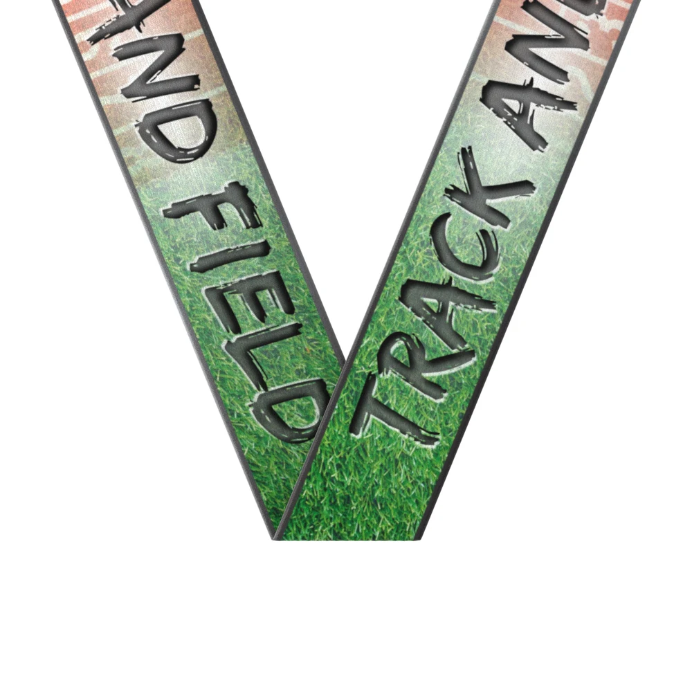 1-1/2" x 34" Sublimated Track & Field Sewn Through Neckband 1