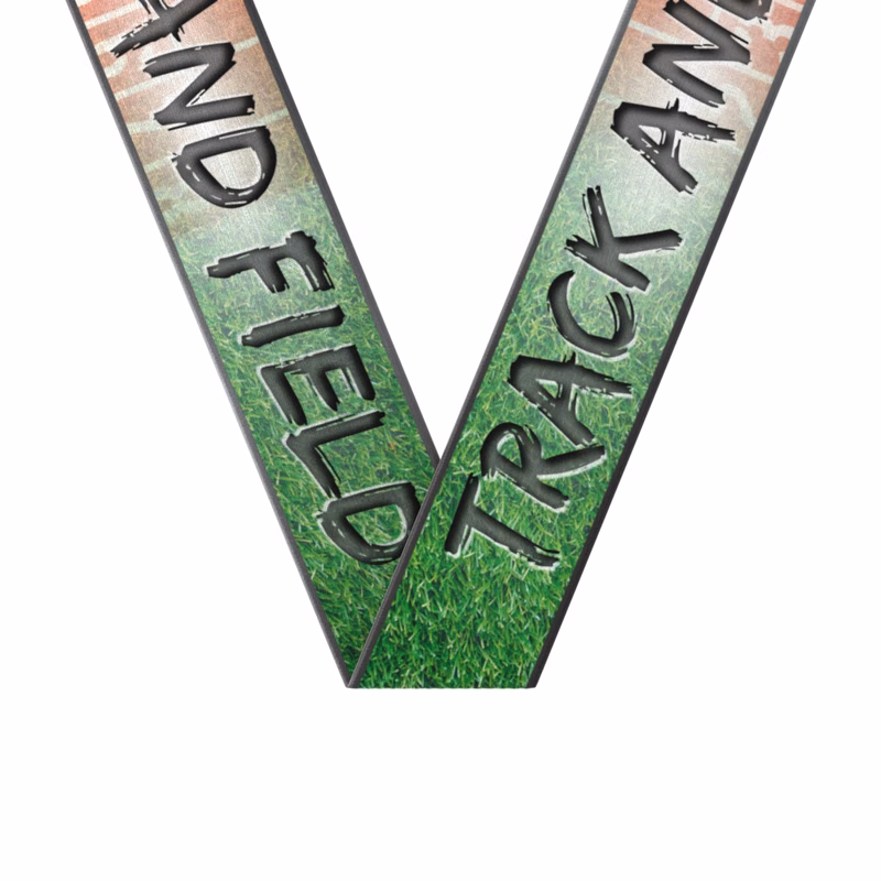 1-1/2" x 34" Sublimated Track & Field Sewn Through Neckband