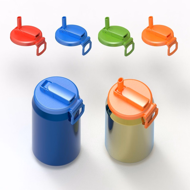 Can Lid with Straw