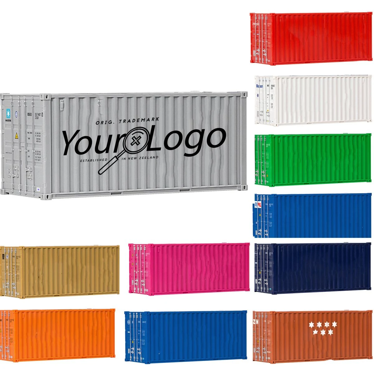 Mini Shipping Container Pen Holder for Office Desk 1