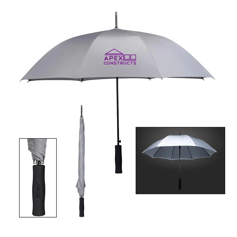 46" Arc Rain Delay Reflective Umbrella 1