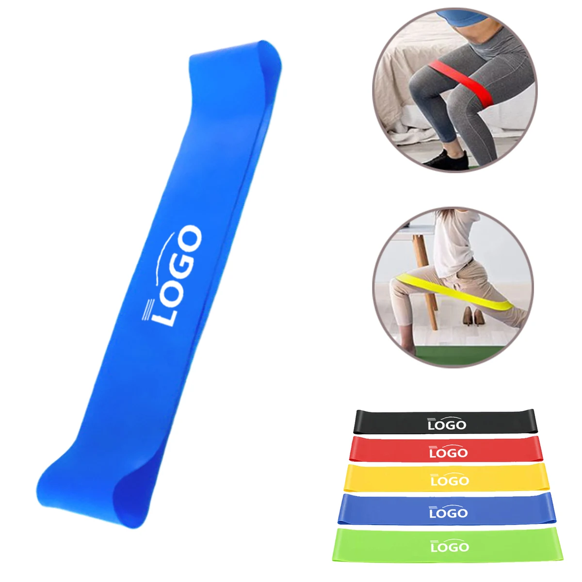 MOQ100 Elastic Yoga Fitness Resistance Bands Set 1