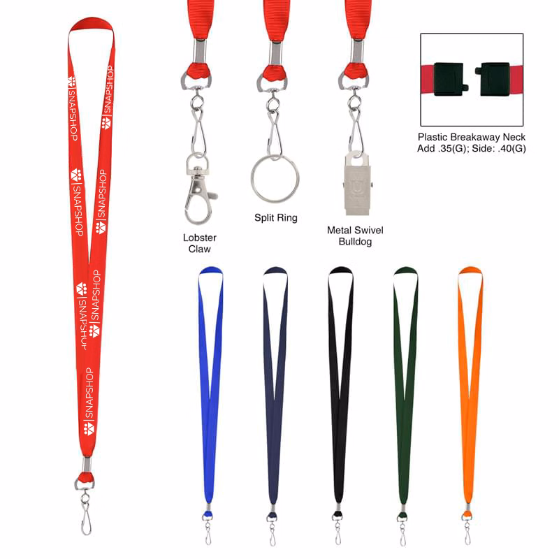 J-Hooked Polyester-Made Lanyard