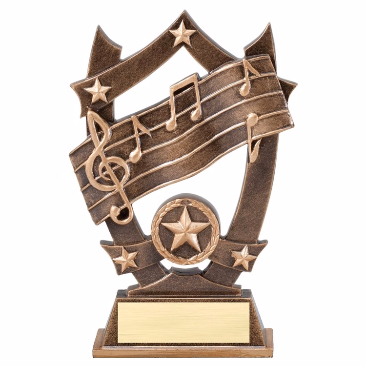 6-1/2" Tall Music Sport Stars Resin
