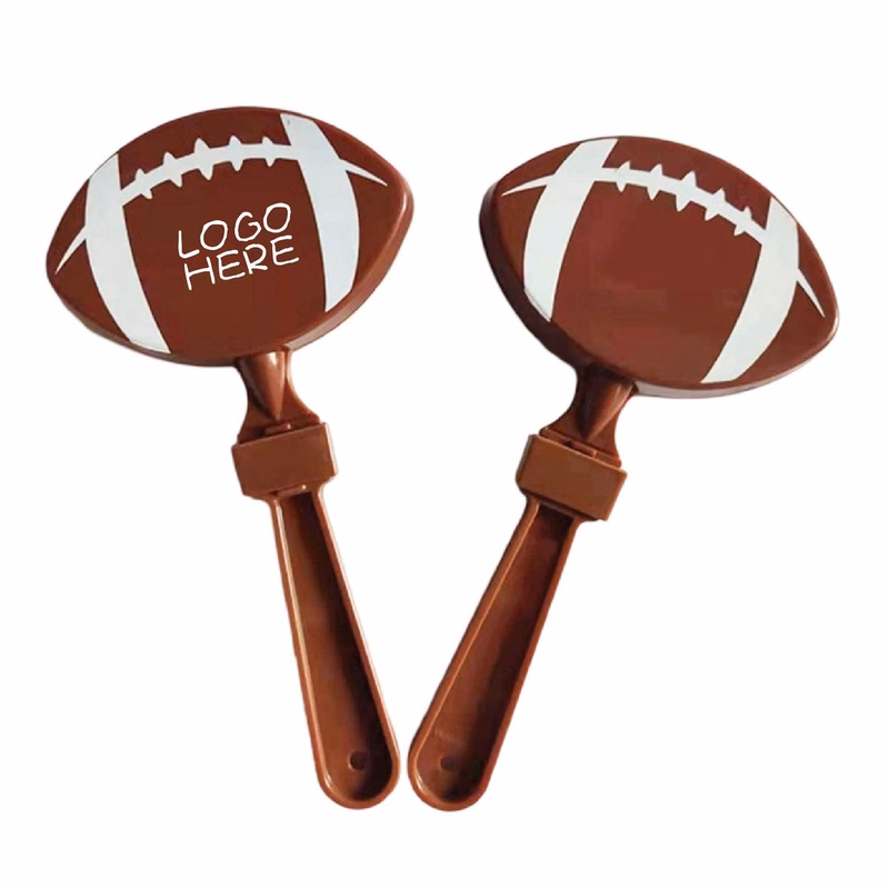 Football Clappers Noisemakers Plastic Hand
