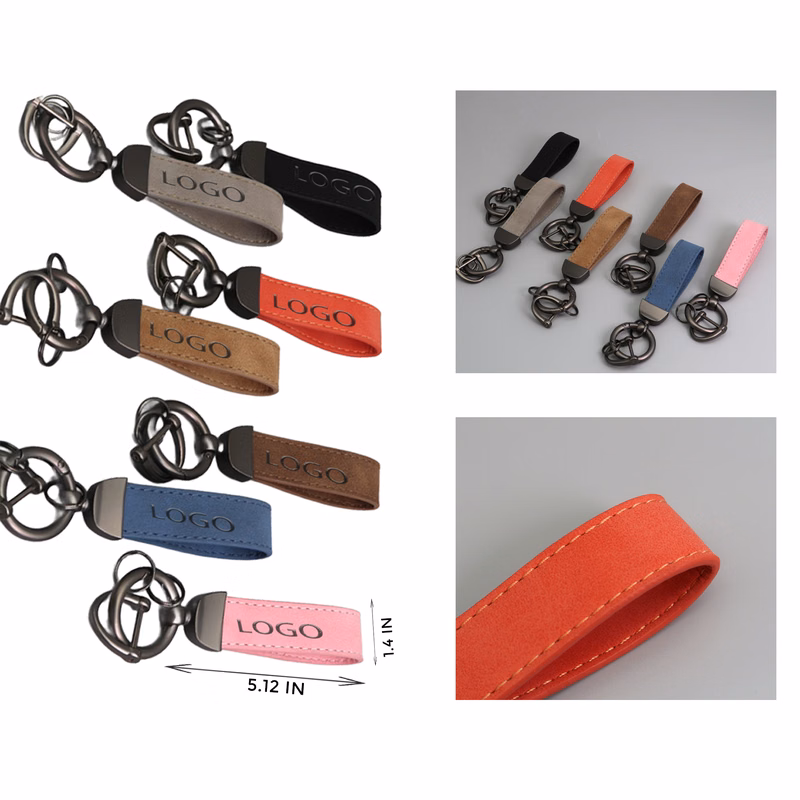 Quality Cowhide Alloy key Chain