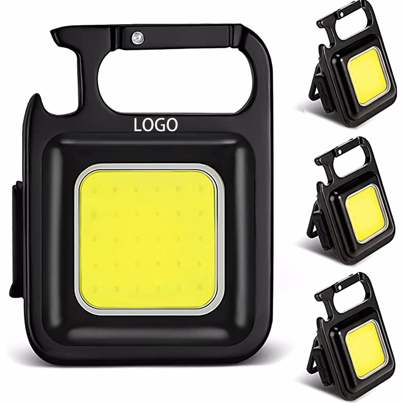 Pocket Led Flashlight with Folding Bracket Bottle Opener and Magnet Base for Running/Finishing