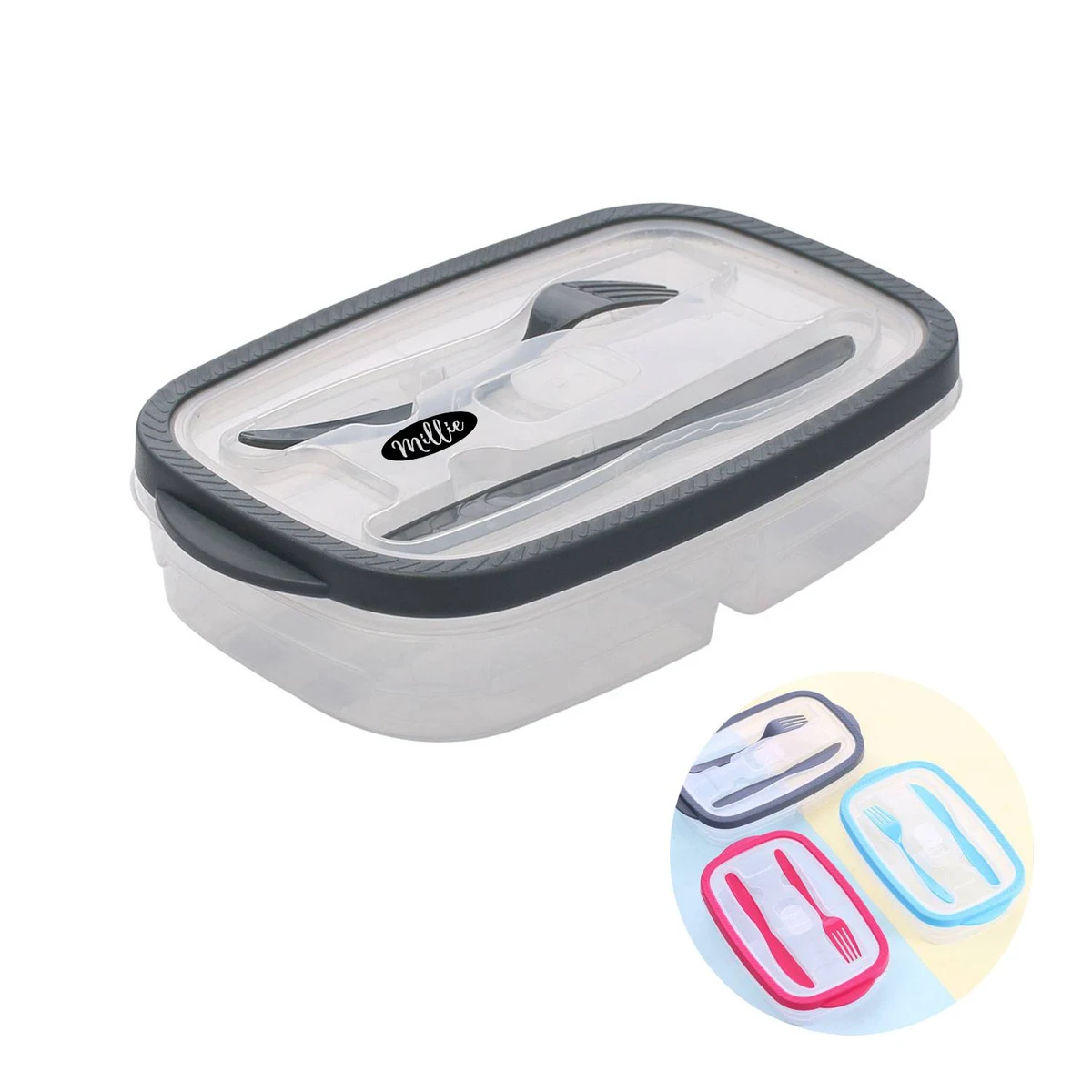 Plastic Seal Tight Prep Lunch Box with Lids Airtight 1