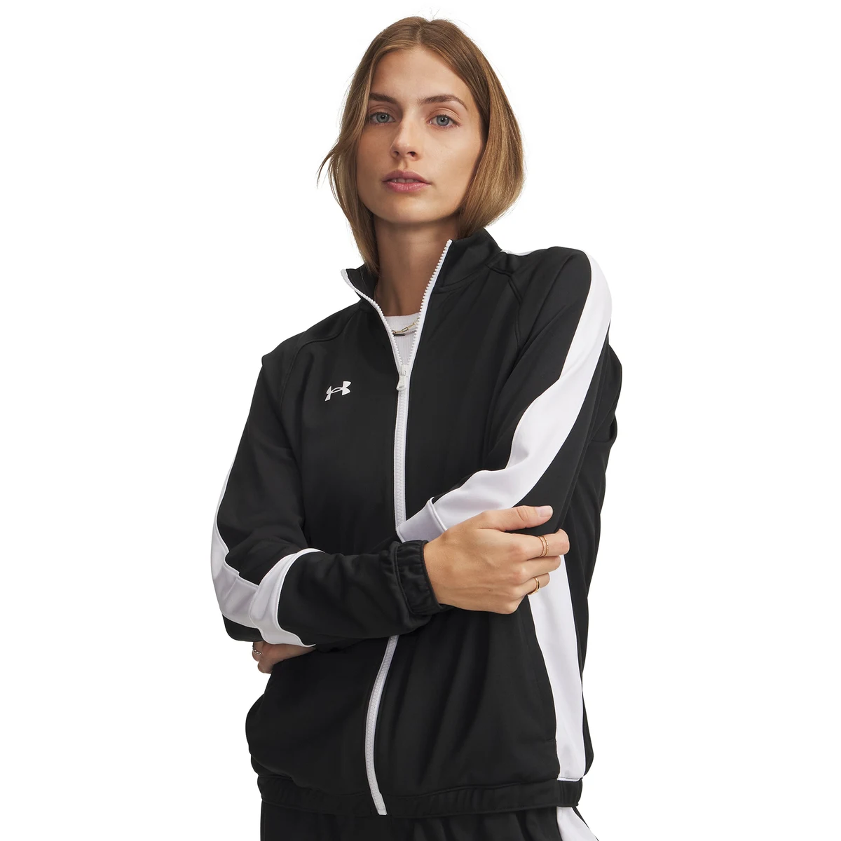 UA Team Knit Warm Up Women's Full Zip 1