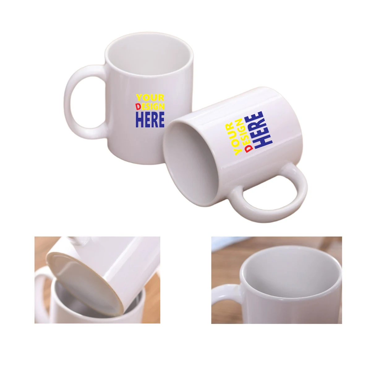 Personalized White Ceramic Cup for Coffee 1
