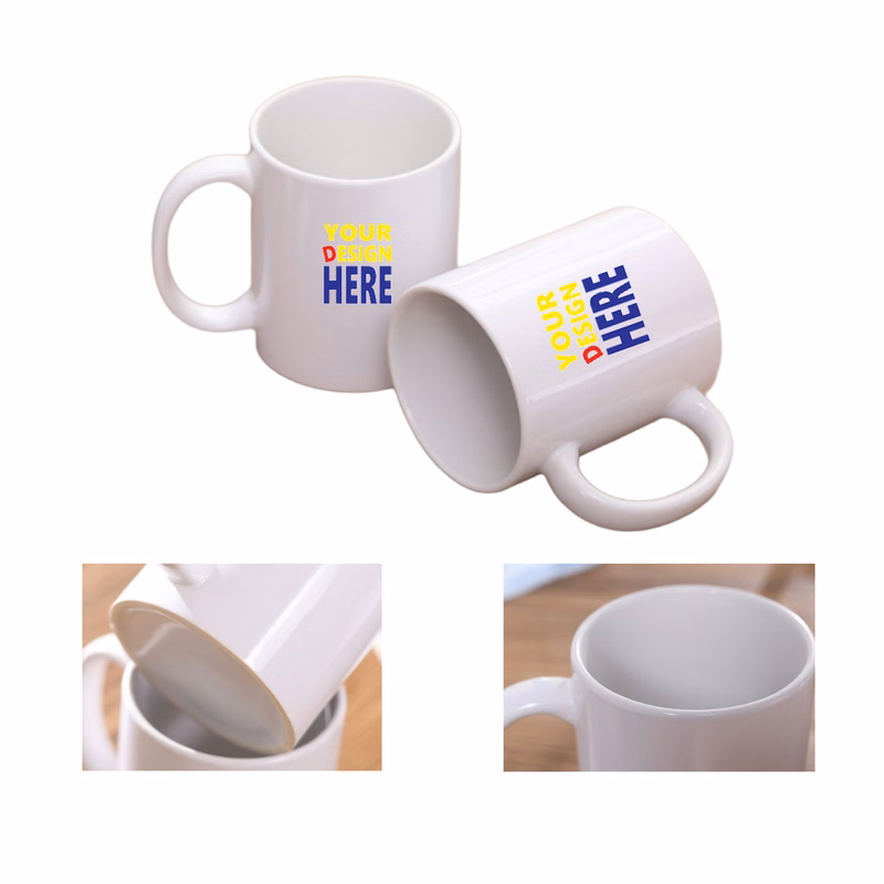 Personalized White Ceramic Cup for Coffee