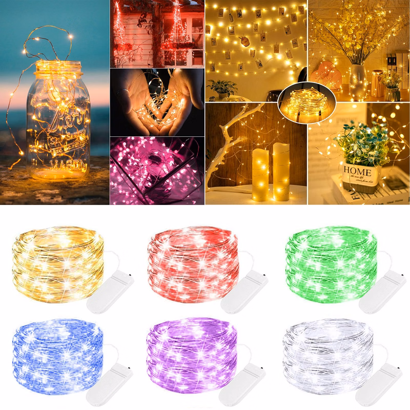 Led Fairy Lights 2Aa Battery Operated String Lights