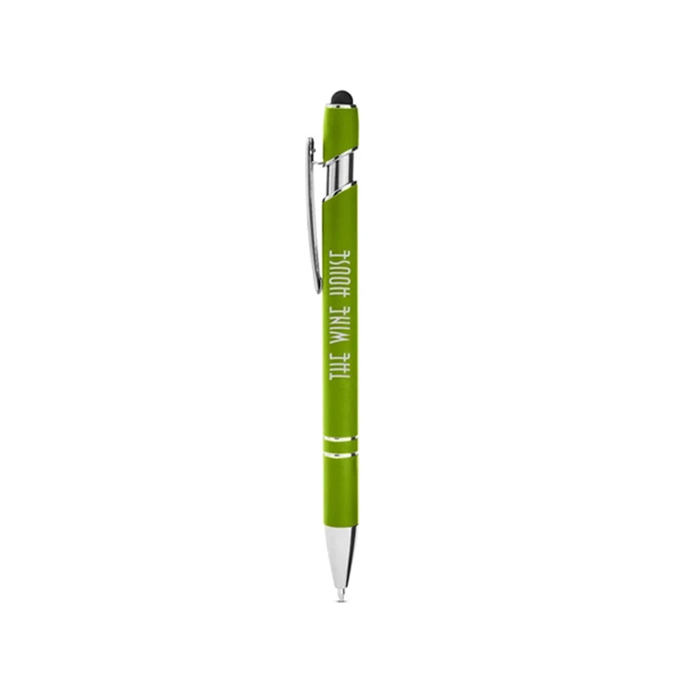 Rubberized Aluminum Click Stylus Pen 1