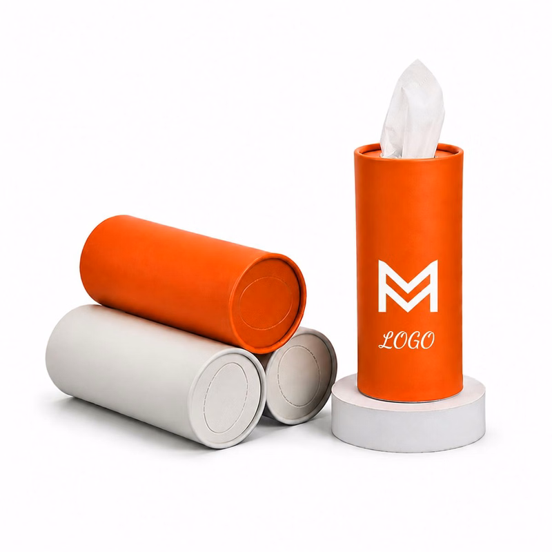 Cylinder Car Tissue Box
