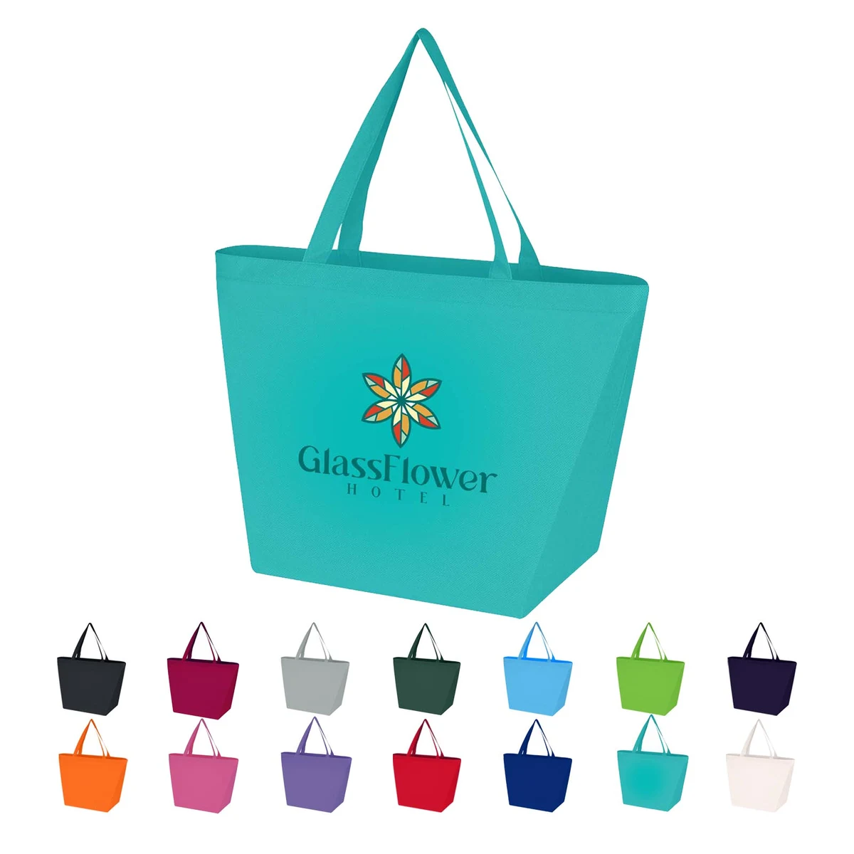Full Color Non-Woven Recycled Budget Shopper Tote 1